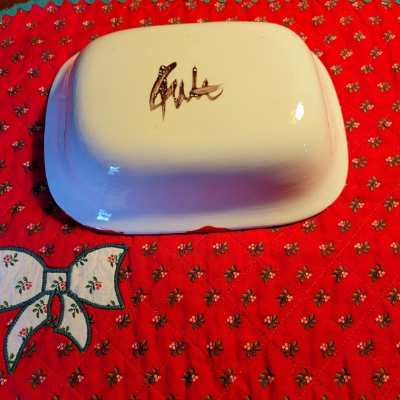 Beautiful hand painted ceramic Christmas Serving Dish - Picture 4 of 6